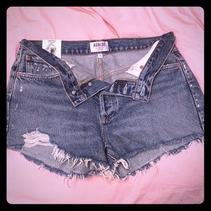 Agolde cut off denim shorts 27